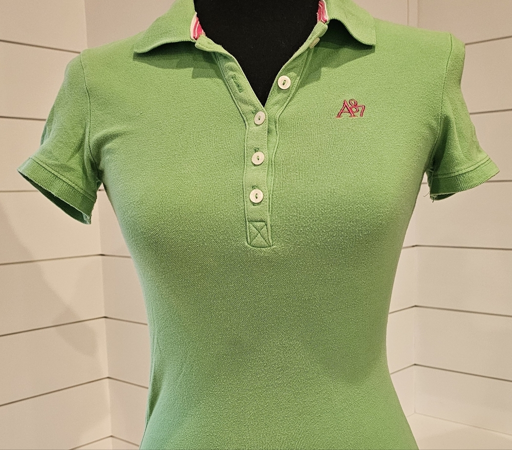 Green Aeropostale Polo Shirt with Embroidered Logo - Picture 3 of 4